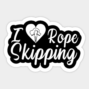 I Heart Rope Skipping Design for Rope Jumpers Sticker